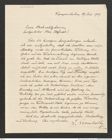 Nachlass Franz Steindachner, Brief von Josef Szombathy an Franz Steindachner (27.07.1907), Inv.Nr. 534.10, Seite 1